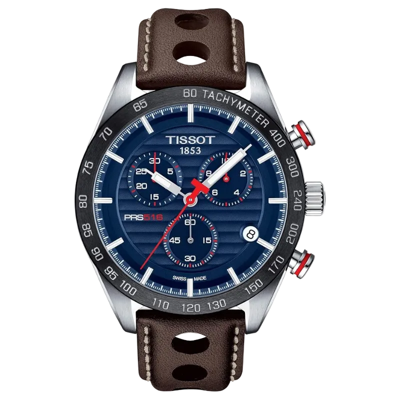 Tissot PRS 516 Chronograph 42 mm – Blue Dial T100.417.16.041.00