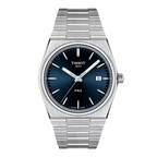 Tissot PRX T137.410.11.041.00 su mėlynu ciferblatu ir integruota plienine apyranke