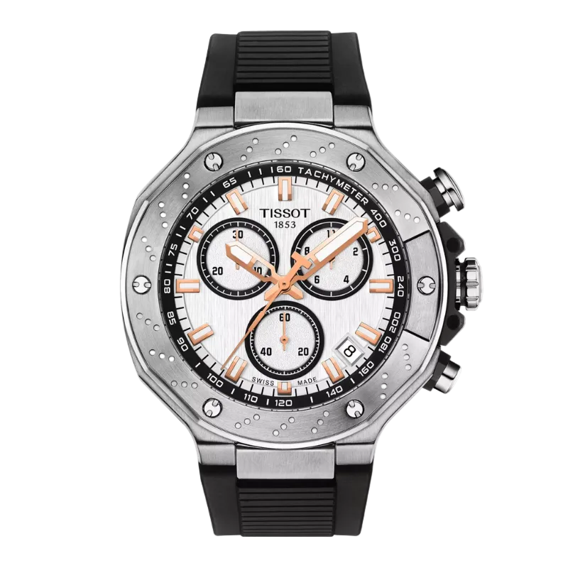Tissot T-Race Chronograph White and Black 45mm