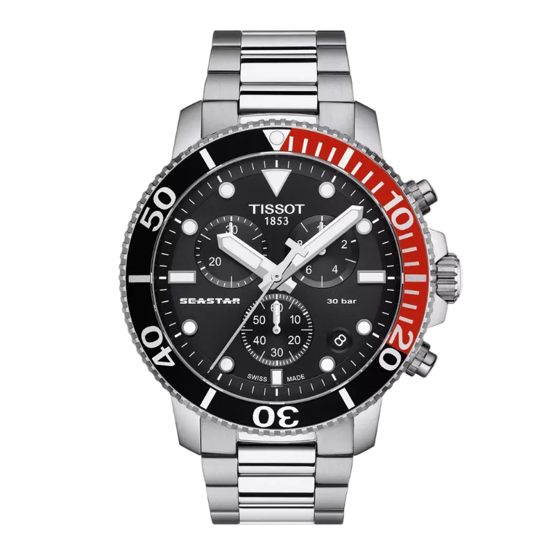 Tissot Seastar 1000 Chronograph - Black and Red