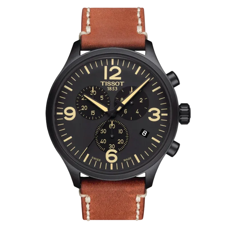 Tissot Chrono XL - Black (Brown Strap)