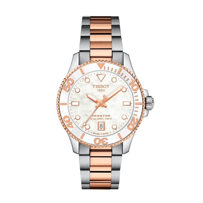 Tissot Seastar 1000 36 mm – White Mother-of-Pearl T120.210.22.111.00