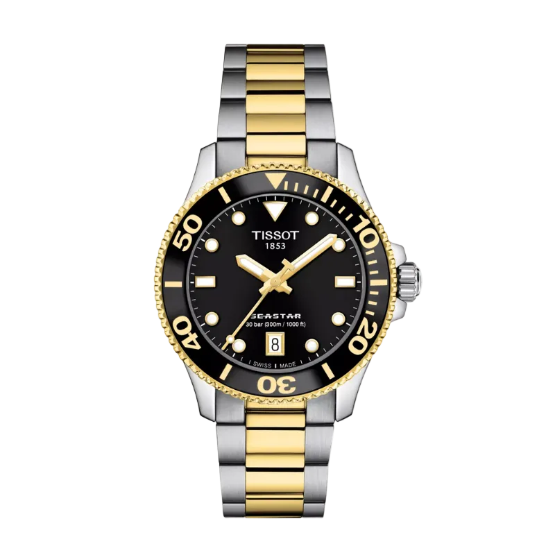Tissot Seastar 1000 36 mm Silver and Gold