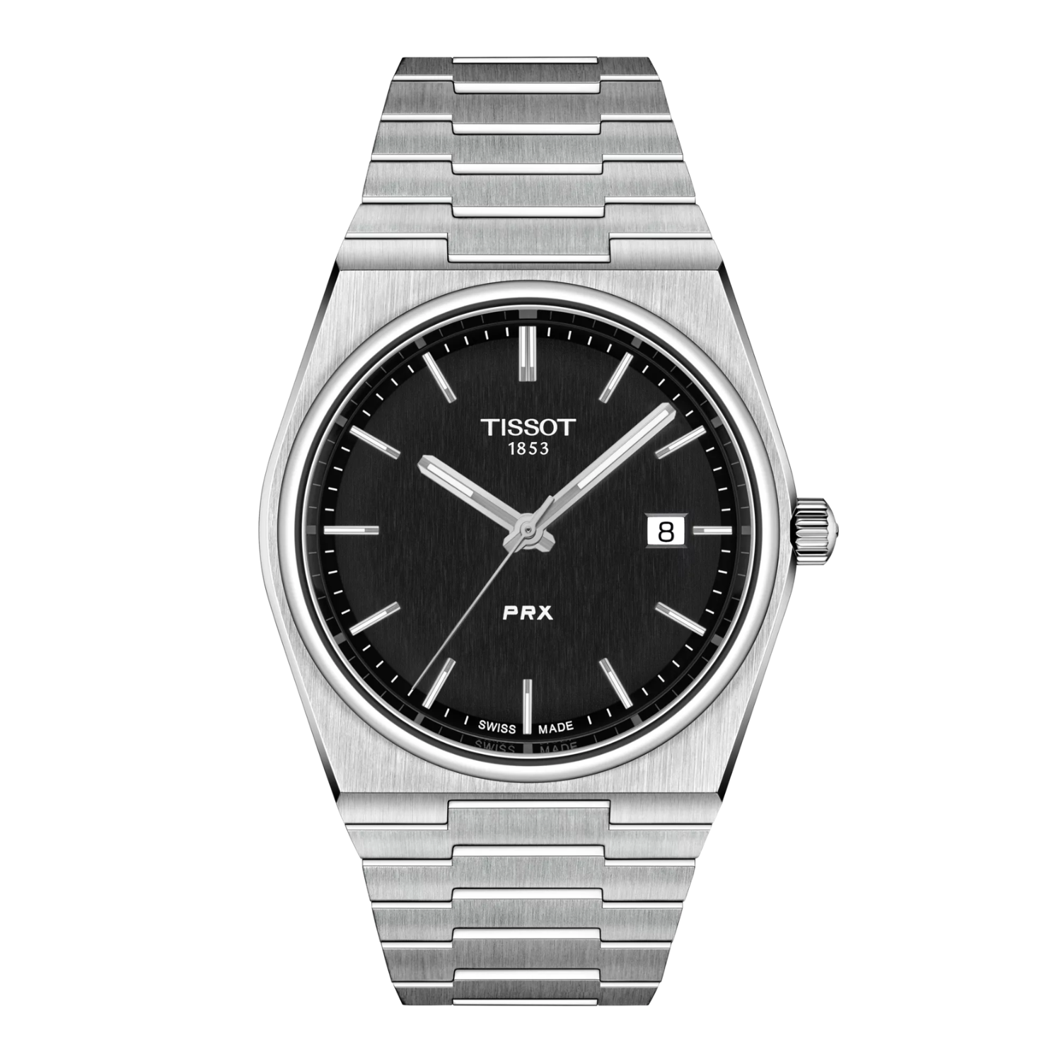Tissot PRX 40 mm – juodas ciferblatas