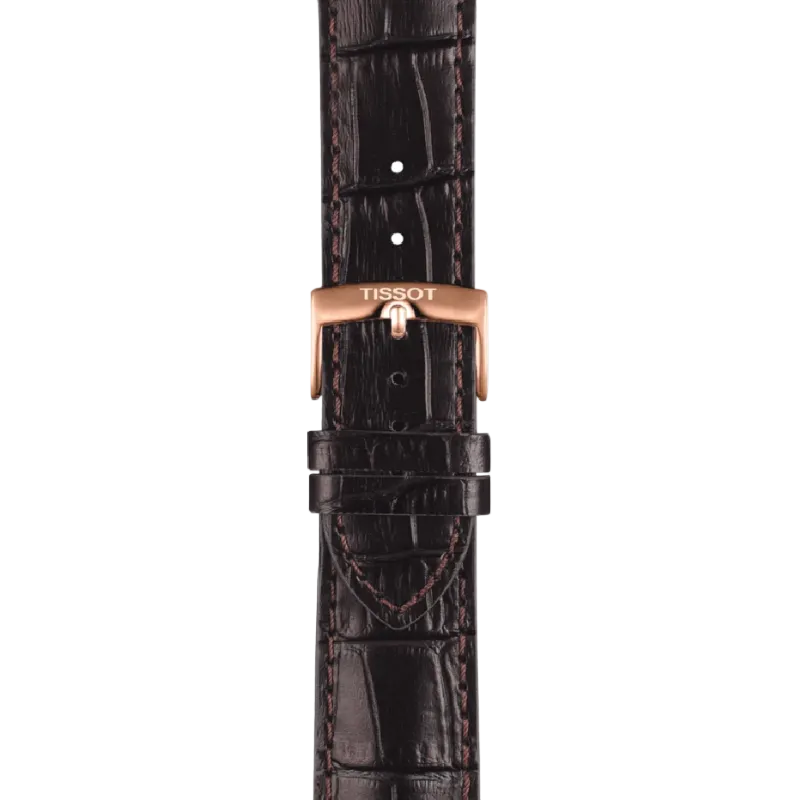 Tissot Chrono XL - Black and Rose Gold (Leather Strap)