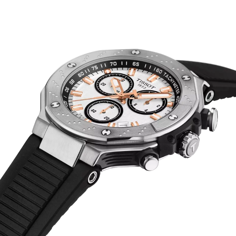 Tissot T-Race Chronograph White and Black 45mm