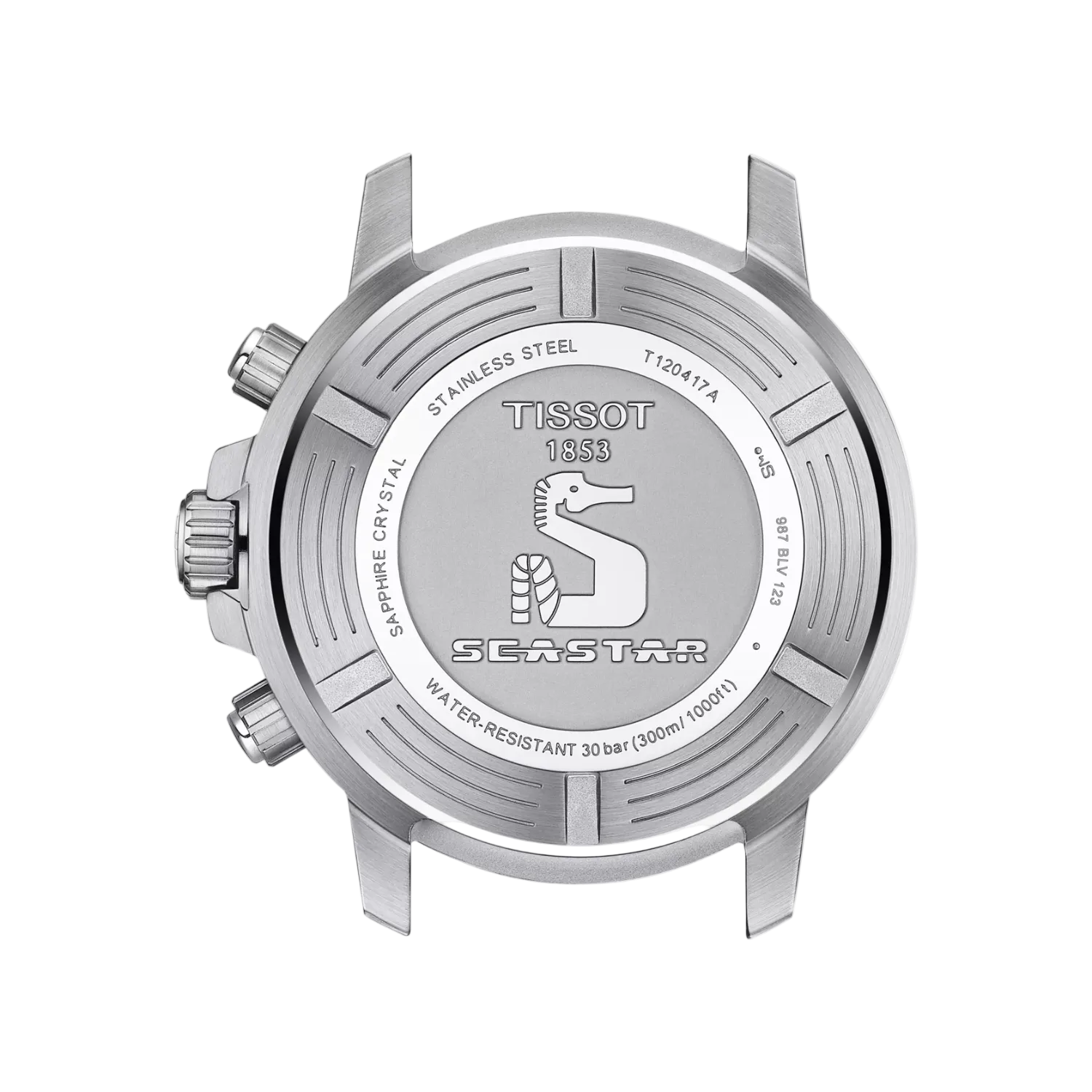 Tissot Seastar 1000 chronografas – tamsiai mėlynas ciferblatas (tinklelio apyrankė)