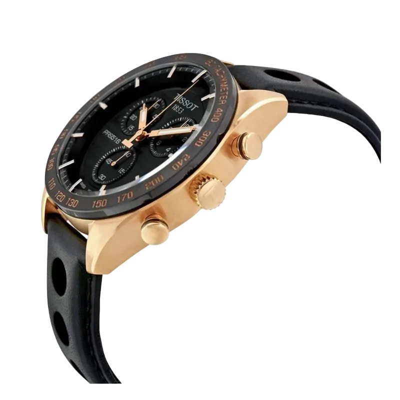 Tissot PRS 516 Chronograph 42 mm -  Black & Rose Gold T100.417.36.051.00