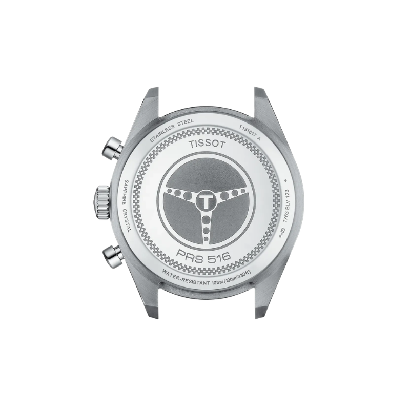 Tissot PRS 516 Chronograph Silver (Leather Strap)