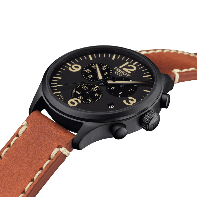 Tissot Chrono XL - Black (Brown Strap)