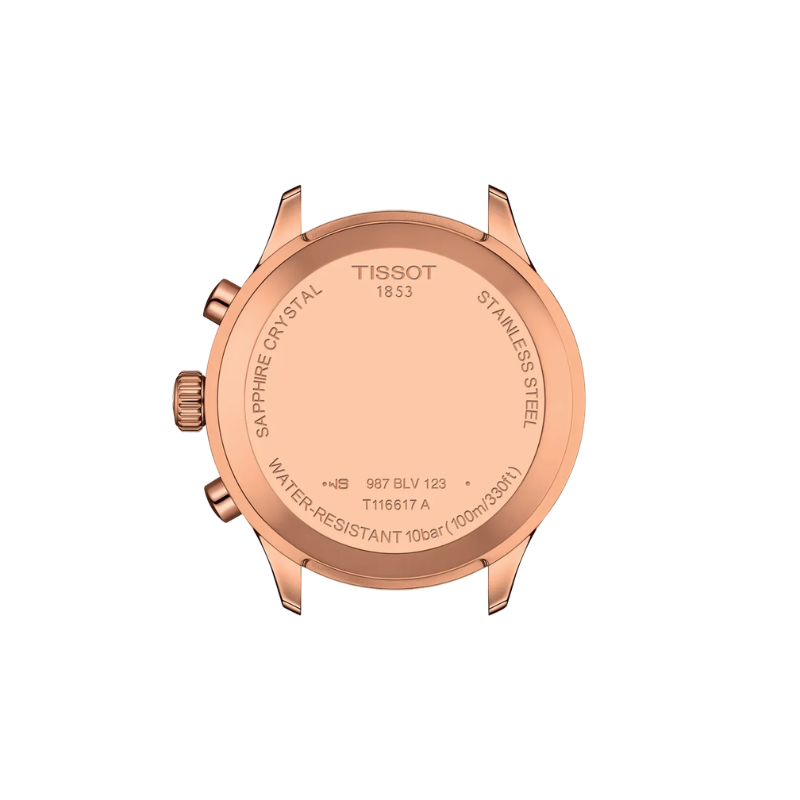 Tissot Chrono XL Classic 45 mm – Blue & Rose Gold T116.617.36.042.00