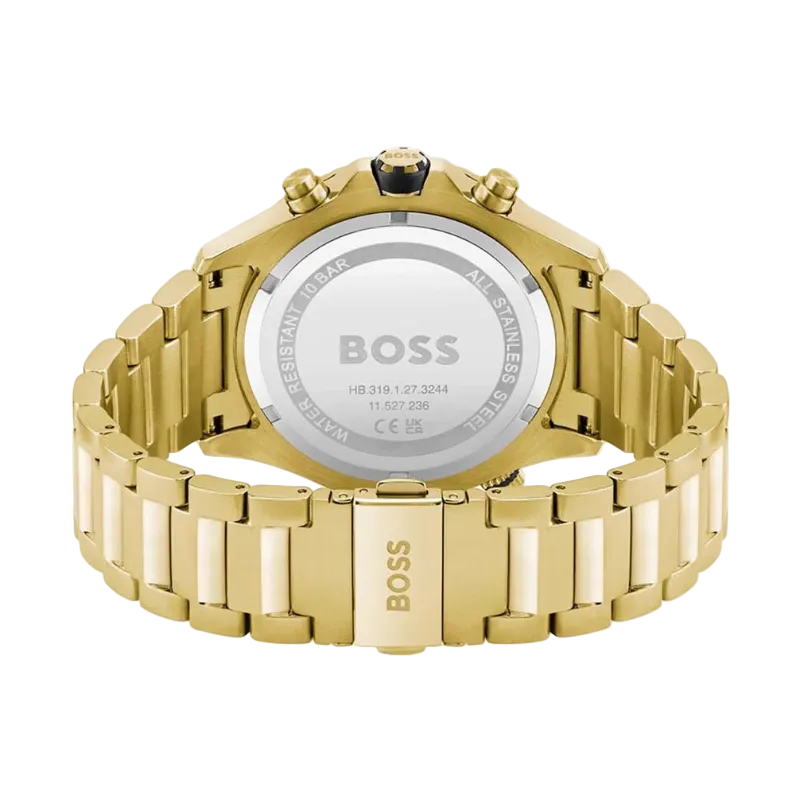BOSS Ikon Chronograph - Auksiniai Mėlynas