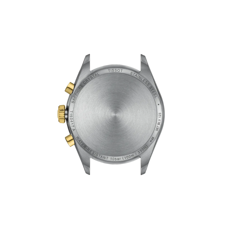 Tissot PR 100 Chronograph 41 mm – Silver & Gold T101.417.22.031.00