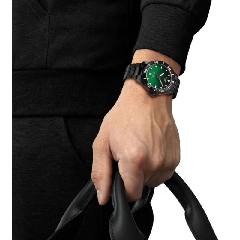 Tissot Seastar Green Gradient Black PVD 40 mm
