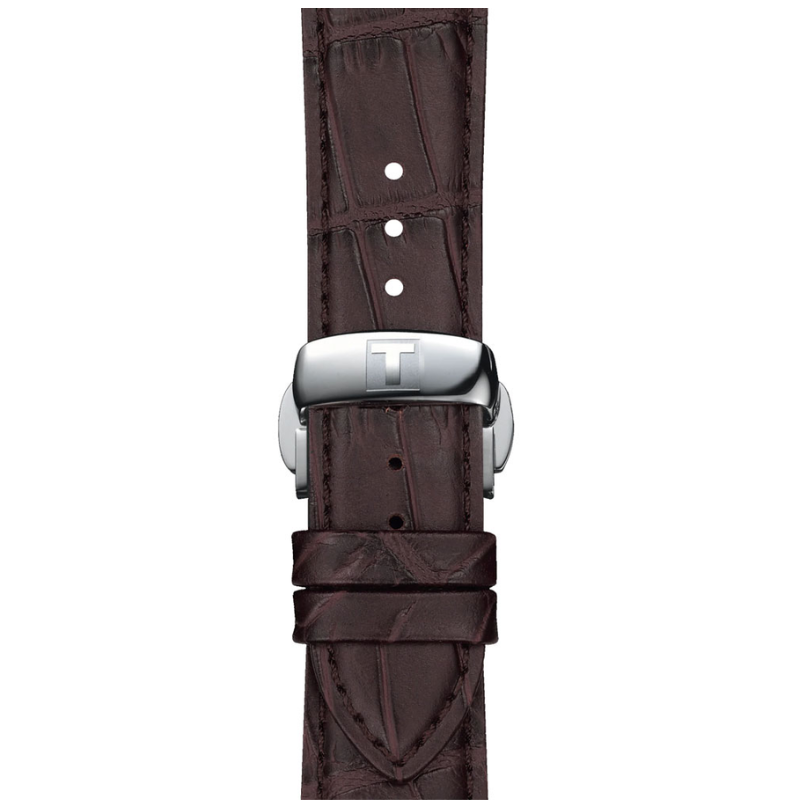 Tissot Gentleman - Black Dial (Brown Leather Strap) T127.410.16.051.01
