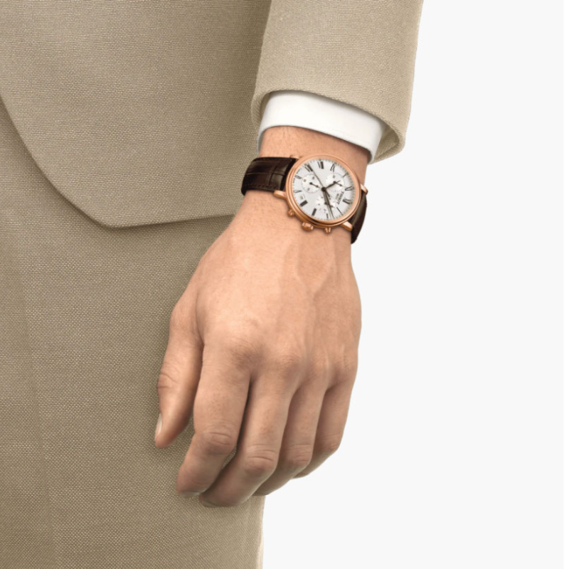 Tissot Carson Premium Chronograph 41 mm – Silver & Rose Gold T122.417.36.033.00
