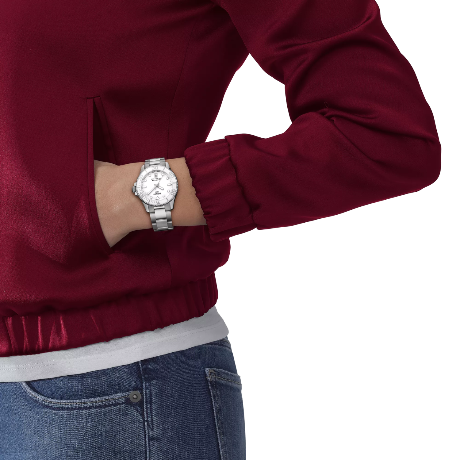 Tissot Seastar 1000 – baltas ciferblatas