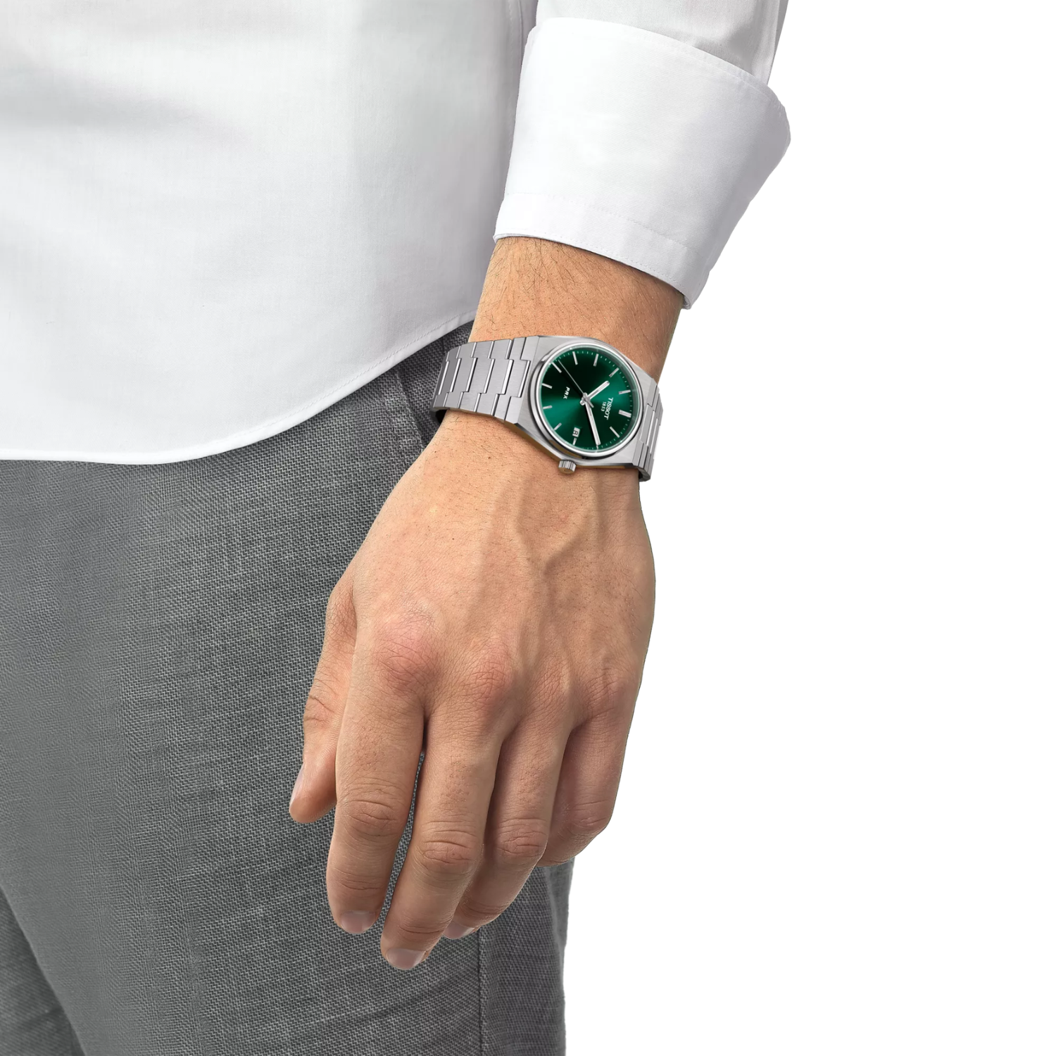 Tissot PRX laikrodis žalias 40 mm