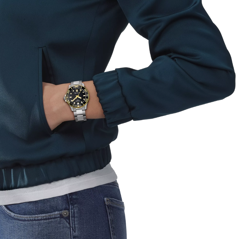 Tissot Seastar 1000 36 mm Black and Gold