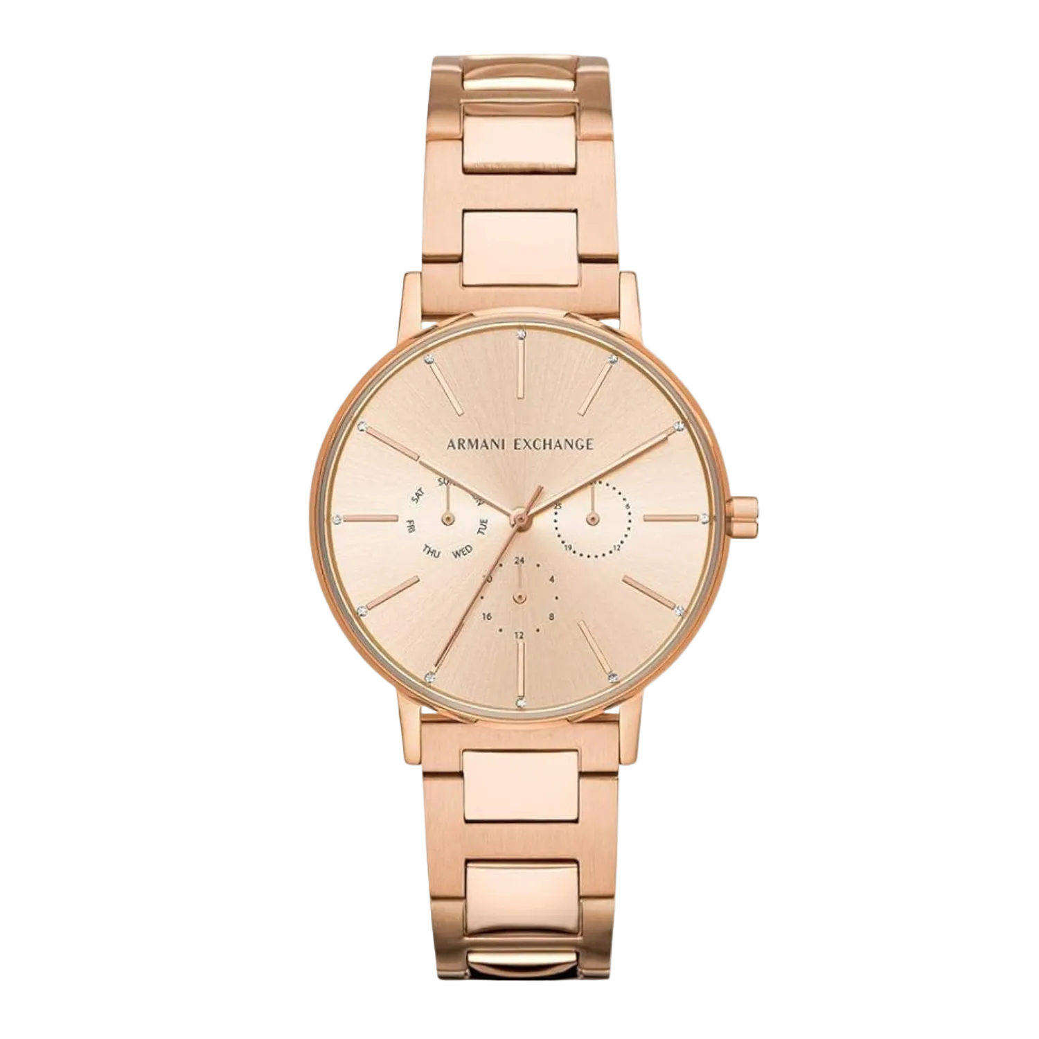 Armani Exchange Lola – rožinis auksas