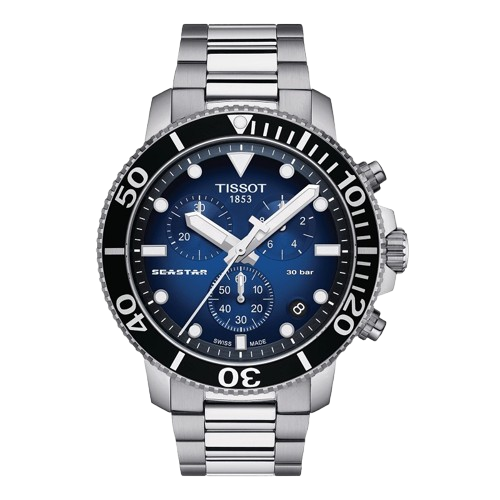 Tissot Seastar 1000 chronografas – tamsiai mėlynas ciferblatas