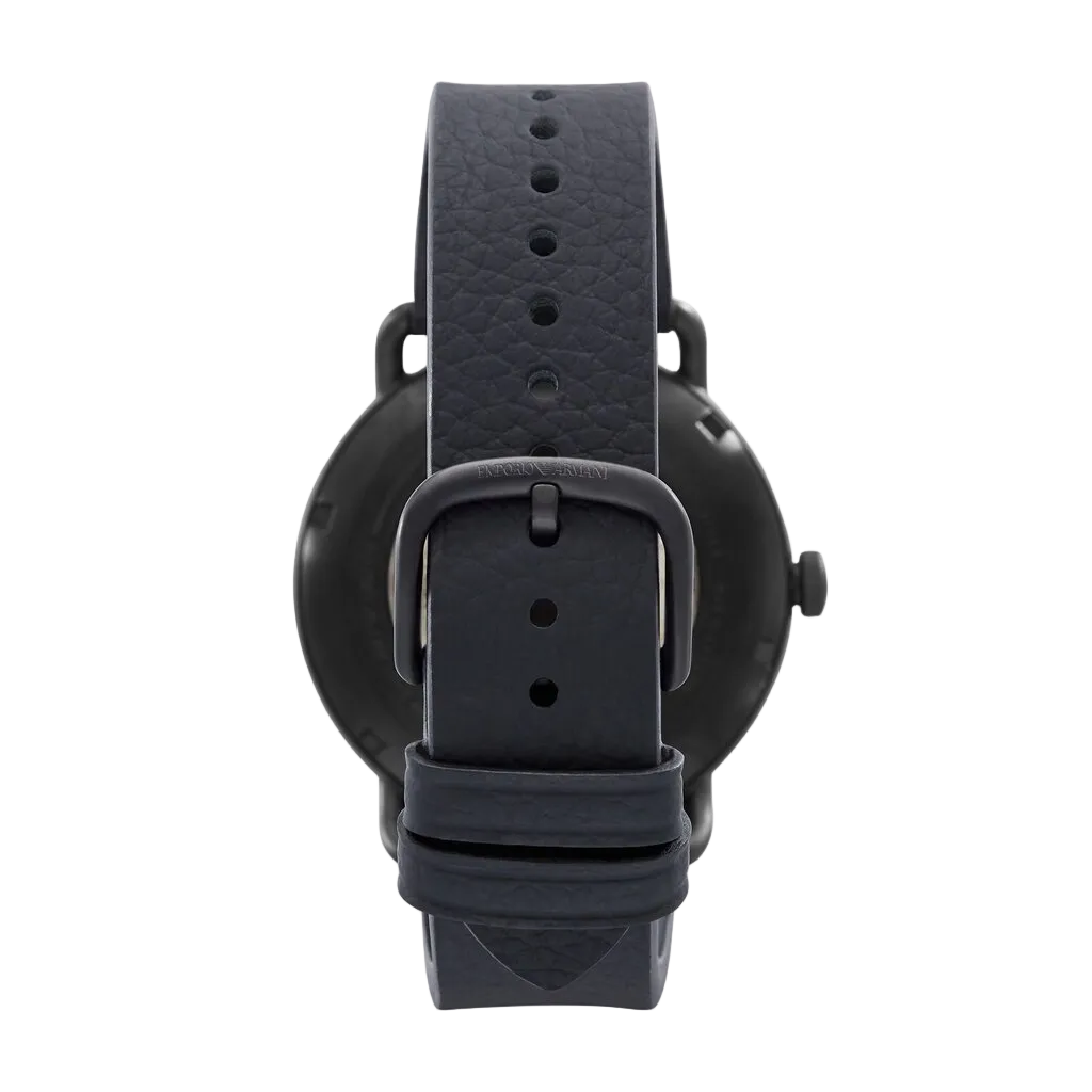 Emporio Armani Aviator 43 mm – Black Skeleton Dial