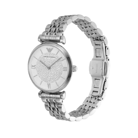 Emporio Armani Gianni T-Bar 32 mm - Baltas