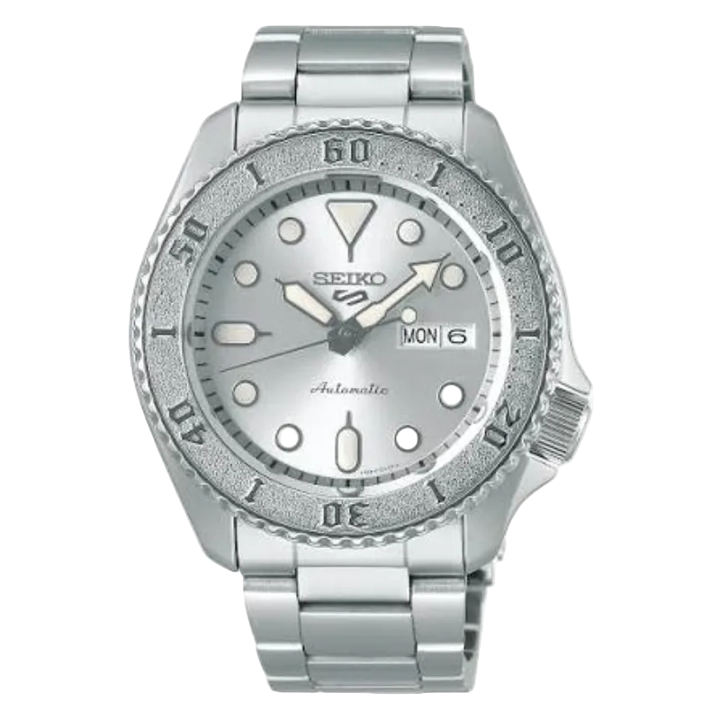 Seiko 5 Sports SKX “All Silver” 42 mm - Sidabrinis