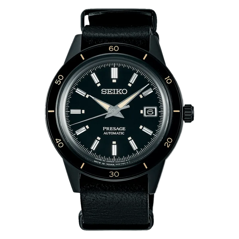 Seiko Presage Style60’s “Stealth” - Juodas
