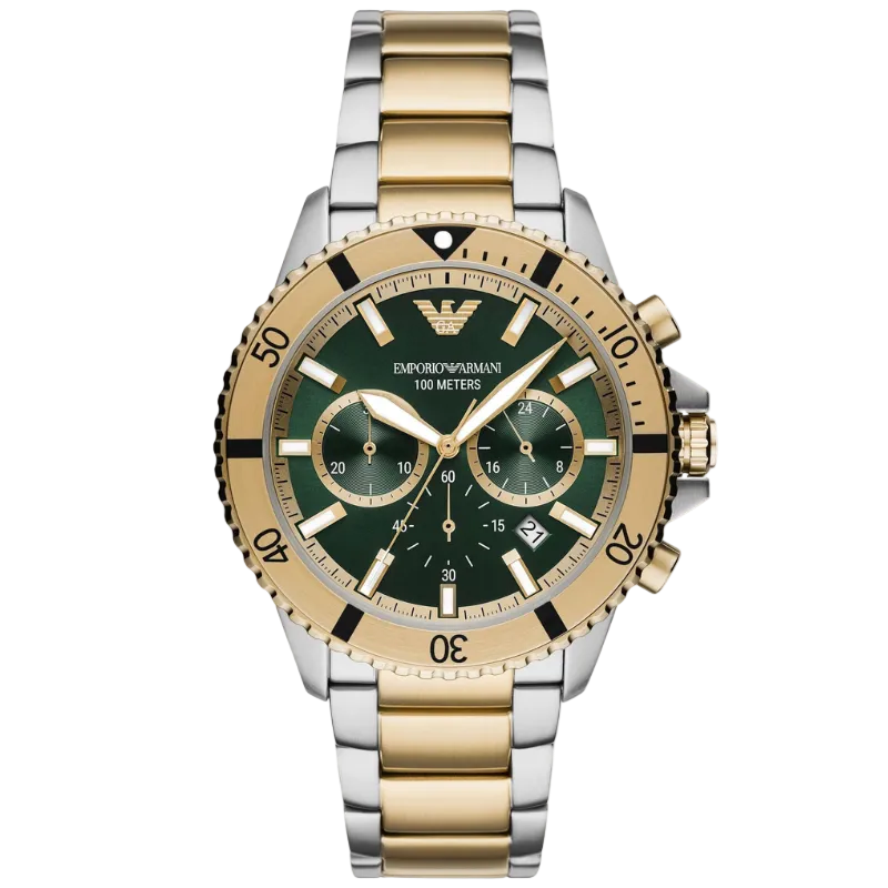 Emporio Armani Chronograph – žalias