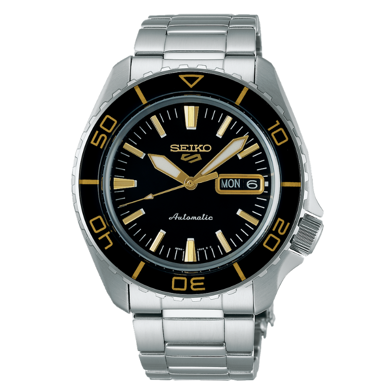 Seiko 5 Sports  – Black and gold