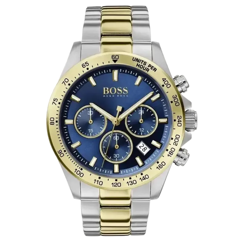 BOSS Hero Chronograph - Mėlynas (Dvejų Tonų)