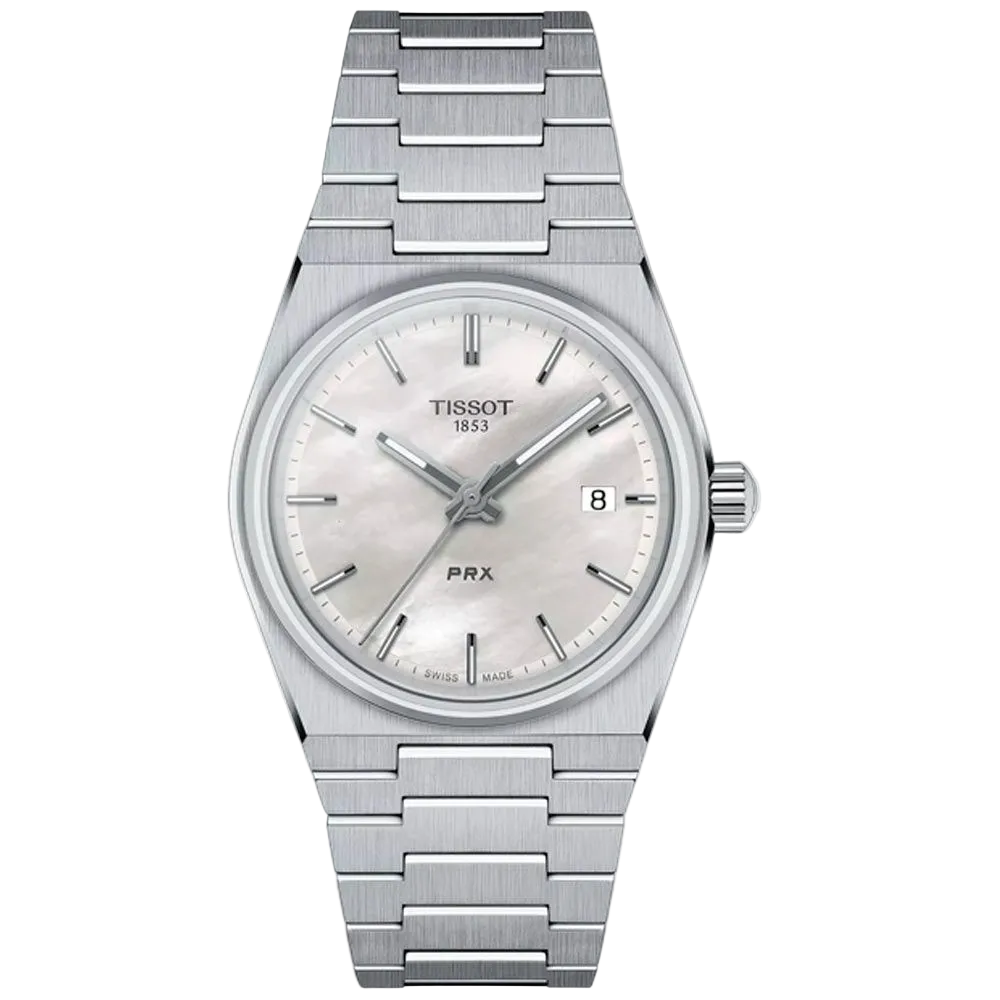 Tissot PRX 35 mm – Sidabrinės spalvos