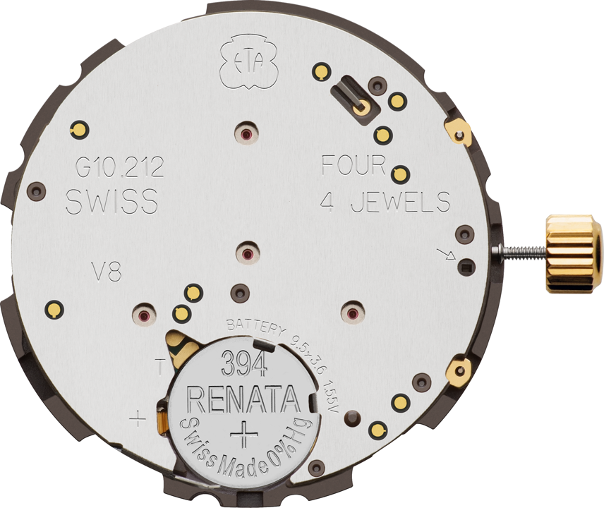 
ETA kvarcinio chronografo mechanizmas su baterija